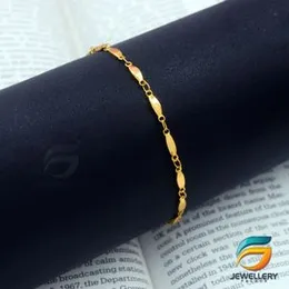 Gold Plated Stylish Beautiful Charm Thin Bracelet For Women.