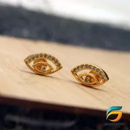 Earring for Women Small Derana Earrings Beautiful earrings Plated Earring Eye Theme Earrings With White Stone for Women