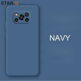 Poco X3 / X3 pro soft matte liquid silicone Case Back Cover for poco X3 / X3 pro - Navy
