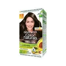 Garnier Color Naturals Nourishing Permanent Hair Color 35ml+30g - Natural Black # 1 healthy-looking hair.