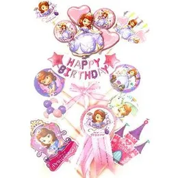 Sofia Cake Decoration Cup Cake Cardboard Small Topper Happy Birthday Party