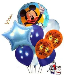 9 Pcs Foil Balloons Micky Mouse Birthday Party Decoratings