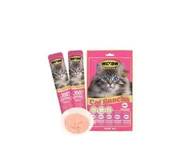 Wimow Cat Creamy Treats Salmon Flavour 75g (15g X 5) Cat Kitten Treat