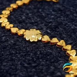 Gold Plated Stylish Heart Bracelet Adjustable For Women Gift.