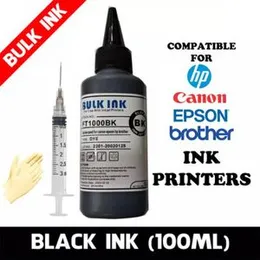 Printer Refill Ink Epson L130 ink Lexmark Ink Dye CISS ink Black Color 100ML For Epson ,Canon , HP, Brother Cartridge refill ink universal refill ink