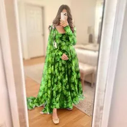 GEORGEET WITH FLORAL DESIGN PRINT DESIGN