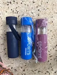 Water Bottle Leak-proof 500mlCapacity Plastic Cute transparent bottle for Summer