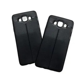 Samsung J7 Luxury Leather texture Auto Focus Back cover for Samsung J7