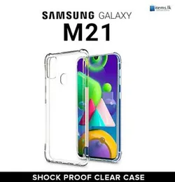 Luxury Transparent ThickBallon Bumper Case For Samsung Galaxy M21 Crystal Transparent Premium Quality Shockproof Protective Phone ShellSamsung M21 Sof