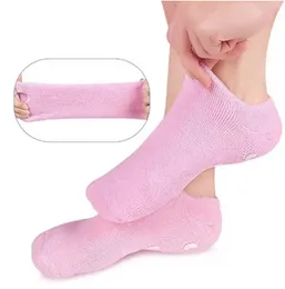 Silicon socks foot care moisture reusable spa gel smooth velvet footwear