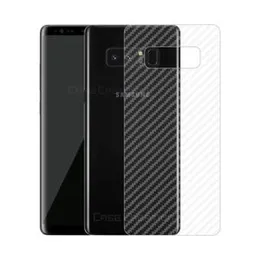 Carbon Fibre Transparent Back Sticker For Samsung Note 8