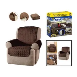 TEMPO DI SALDI Reversible Armchair Cover Also Armrests Double Sided Sofa for One Person.