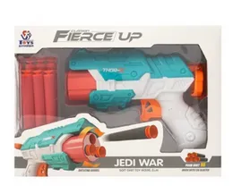 Jedi War Soft Dart Toy Model Gun with Rotating Barrel - Clarion Fierce Up Soft Foam Eva Bullet Toy Nerff Gun for Kids