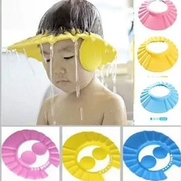 Children Waterproof Cap Safe Baby Shower Cap Kids Bath Visor Hat Adjustable Baby Shower Cap Protect Eyes Hair