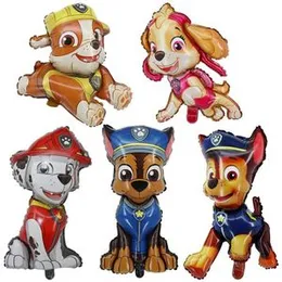 4 Pcs Foil paw patrol Balloons Police Dog Birthday Party Decorations Animal Foil