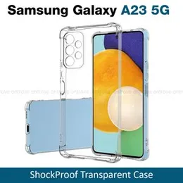 Samsung Galaxy A23 5g Transparent Shockproof ThickBallon Case - Clear TPU Bumper Case For Galaxy A23 5g Back Cover Premium Quality Anti Shock Airbag P