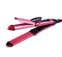 NewNova hair straightener beauty 2 in 1 curl ceramic coating straight machine
