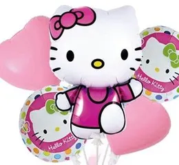 5 Pcs Foil Balloons Hello Kitty Birthday Party