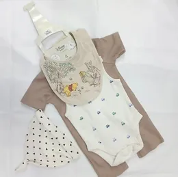 Baby 4-in-1 Suit Set Brown White