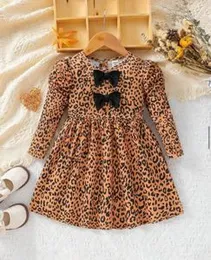 Leopard Print Gigot Sleeve Dress Size - 9-12 months