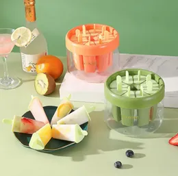 Ice Cream Molds Reusable Popsicle Mold Set 8 Pieces – Homemade Frozen Treat Maker for Kids and Adults