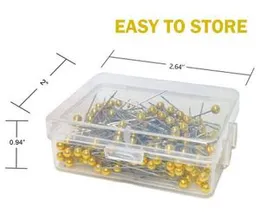 Sewing Pins Ball Glass Head Pins Straight Quilting Pins Boxed for Dressmaker (Multicolor)