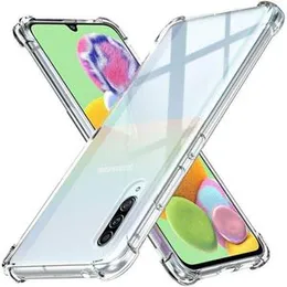 Samsung Galaxy A90 Shockproof Silicone Phone Case Transparent Protection Back Cover
