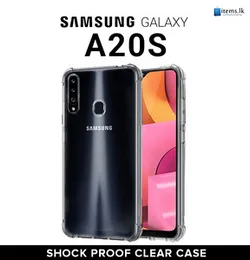 luxury shockproof Transparent ThickBallon Bumper phone  Cases For Samsung Galaxy A20s Crystal Transparent Premium Quality Shockproof Protective Phone