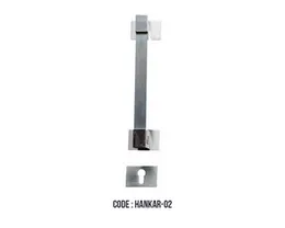 DOOR PULL HANDLE COMPLETE WITH LOCK BODY,CYLINDER. KAREKO 300MM LP9820 -BL/CP