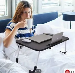 Bed Desk Small Folding Wooden Laptop Table