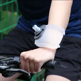 200ml Mini Running Wrist Water Bottle Kettle Holder Wrist Storage Bag Hydration Pack Soft Flask For Marathon Riding Fitness Climbing