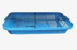 Rectangular Multi Purpose Plastic Basket Plastic Kitchen Organizers 03 Baskets Bundle