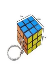 Mini 3x3 Cube Keychains, 1.2 Inch Speed Key Ring,