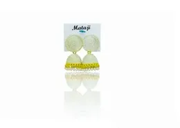 Silver Jimikki Earrings With White Pearl Fashion Earrings For Women.
