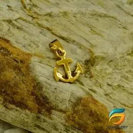Gold Plated Gold Fused Stainless Steel Anchorr Pendant Guarantee Fashion and Stylish Design for Men.