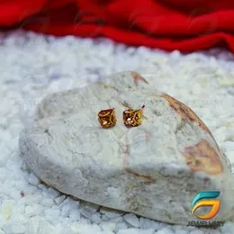 Square Gemstone Stud Earrings Stylish For Girl & Women.