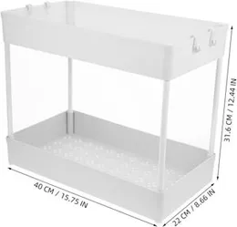Kitchen Rack Double-Layer Kitchen Rack Storage Shelf