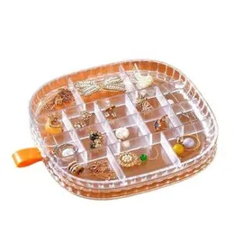 Multipurpose Jewelry Storage Box Travel Jewelry Case Acrylic Jewelry Organizer Box,Earring Necklace Display Storage Jewelry Boxes for Women Girl