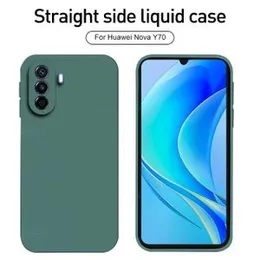 Huawei Nova Y70 soft matte liquid silicone Case Back Cover for Huawei Nova Y70 - Green
