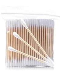 Cotton Earbuds Tips Cotton Buds Natural Eco Friendly, Biodegradable Cotton Buds for Ear, Double Ear Sticks for Cleaning, Makeup, Dust & Dirt Removal