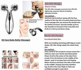 3D Massager Roller 360 Rotate Face Full Body Shape Skin Lifting Wrinkle Remover Facial Massage