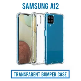Thickballoon Shockproof Transparent Back Cover for Samsung A12