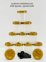 12 Pieces Containers set with spoons 350ml