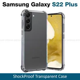 Samsung Galaxy S22 Plus Transparent Shockproof ThickBallon Case - Clear TPU Bumper Case For Galaxy S22 Plus Back Cover Premium Quality Anti Shock Airb