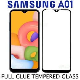 Full Glue Tempered Glass Screen protector For Samsung Galaxy A01