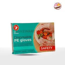 Disposable PE Gloves – Pack of 100 | Hygienic & Lightweight | Ideal for Food Prep & Kitchen Use