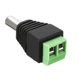 DC Power Jack-Male Connector with 2 Pin Screw Terminal
