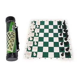 Magnetic Chess Board with Rubber Surface Portable Travel Chess Set Compact & Durable