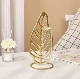 Luxury golden glass hydroponic flower stand (wb13)