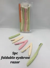 5 in 1 high quality Eyebrow razor / foldable eyebrow razor twin